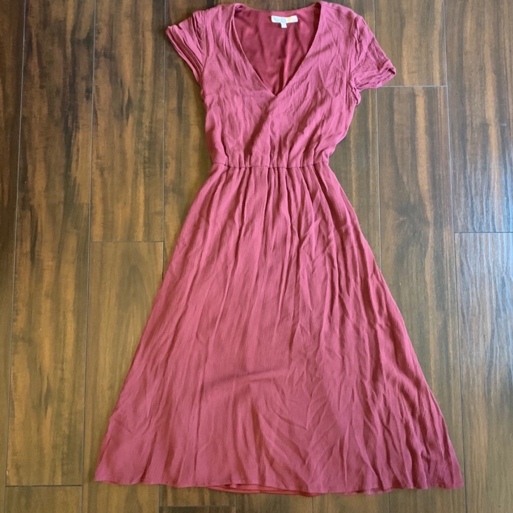 Wayf Blouson Midi Dress